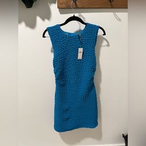 Anthropolgie Textured Topaz Blue Fabric